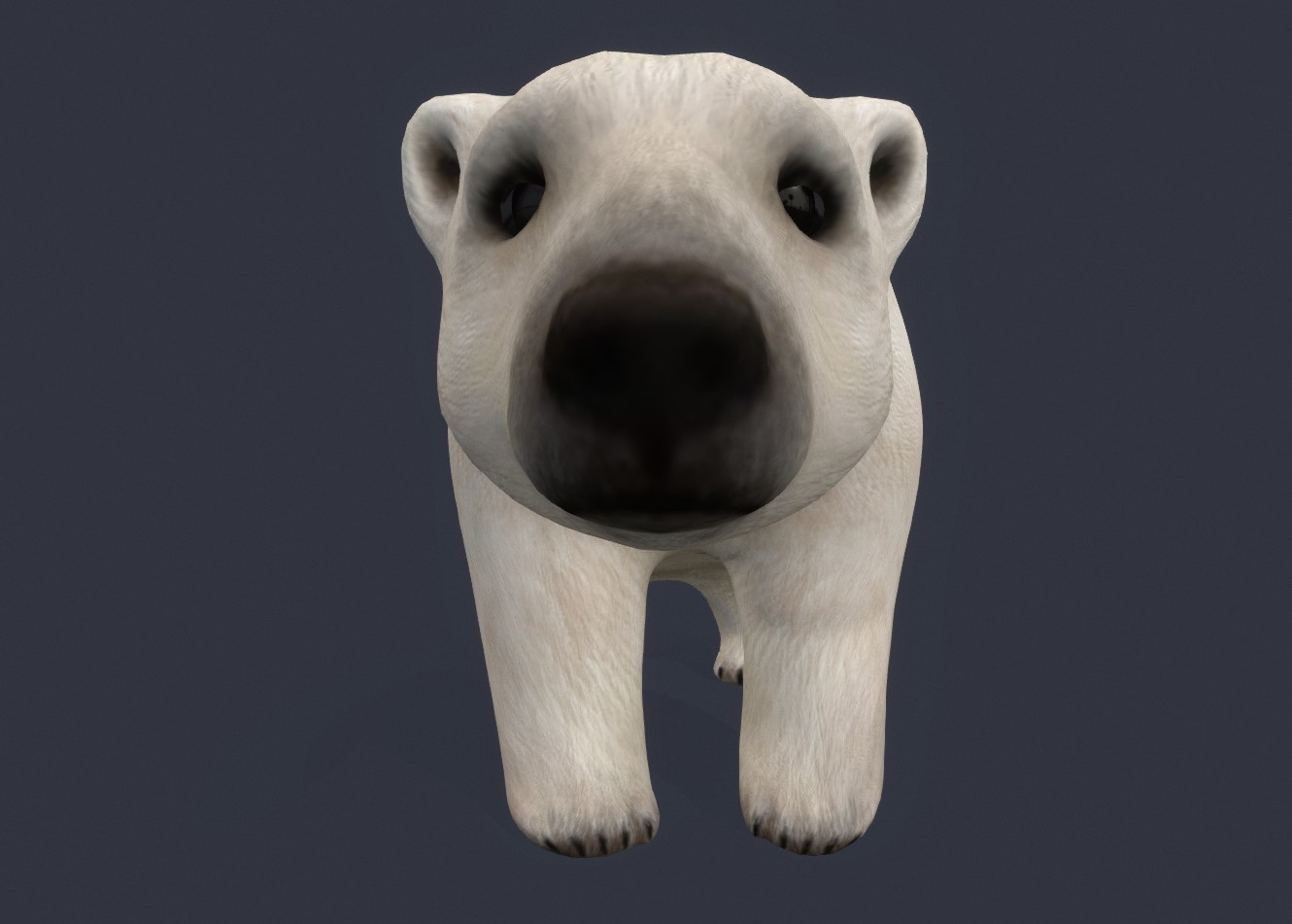 北极熊3d模型1