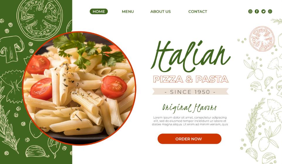 意大利美食网页模板0