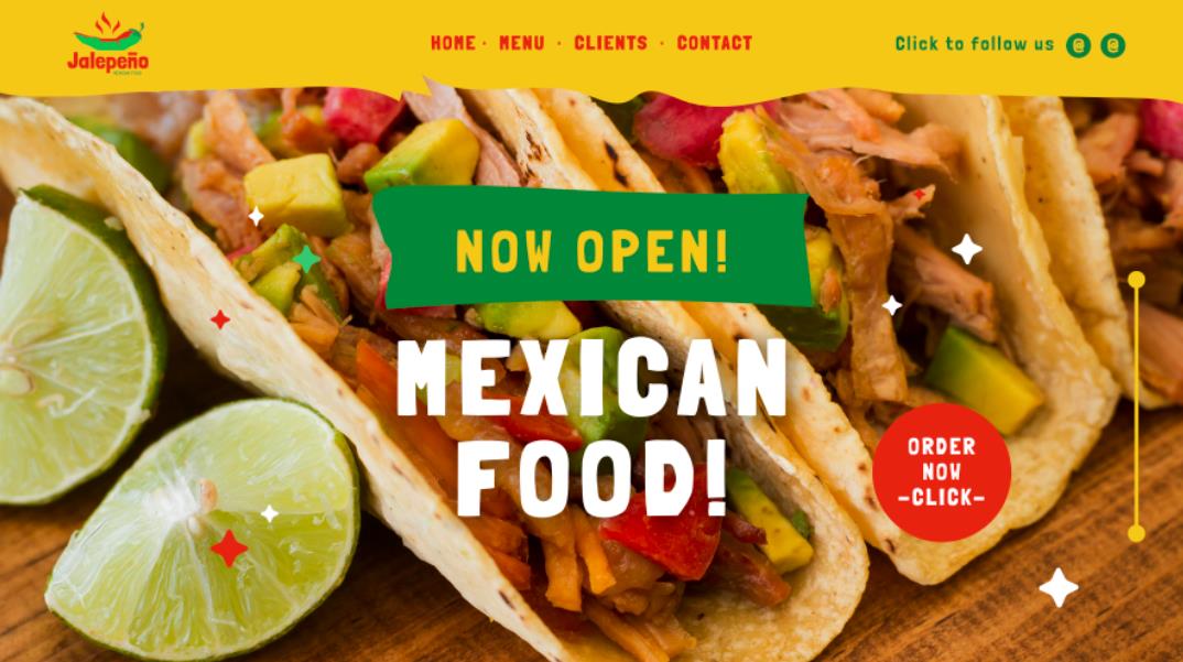 墨西哥餐厅网站模板0