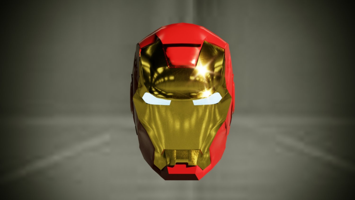 钢铁侠低聚头盔3D模型0