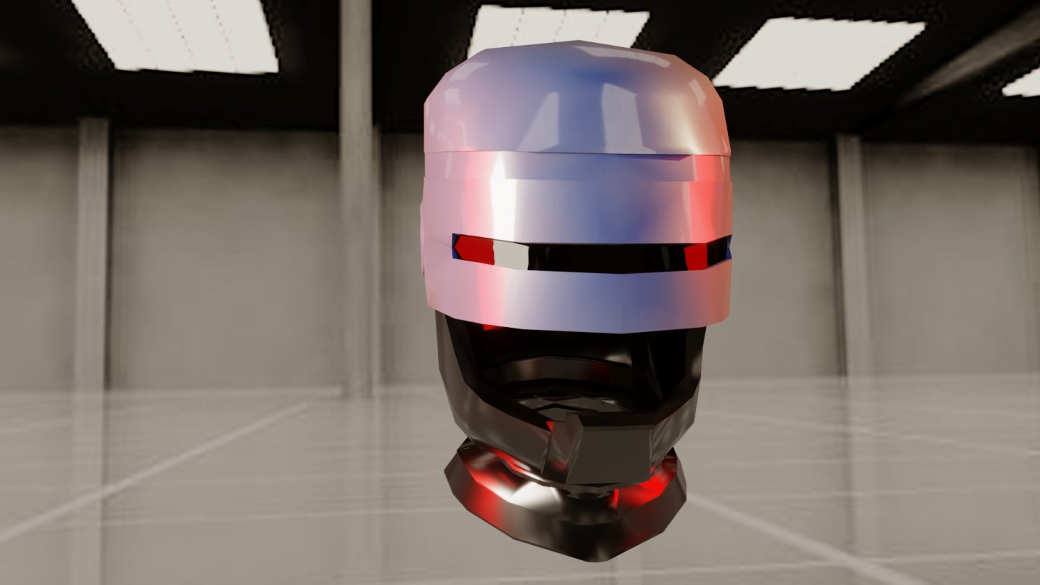 机械战警头盔3D模型0