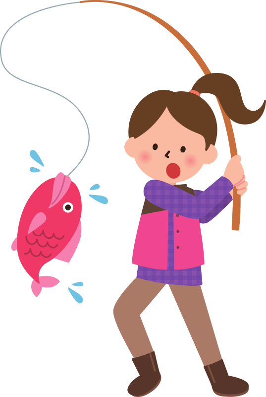钓鱼的女孩插图0
