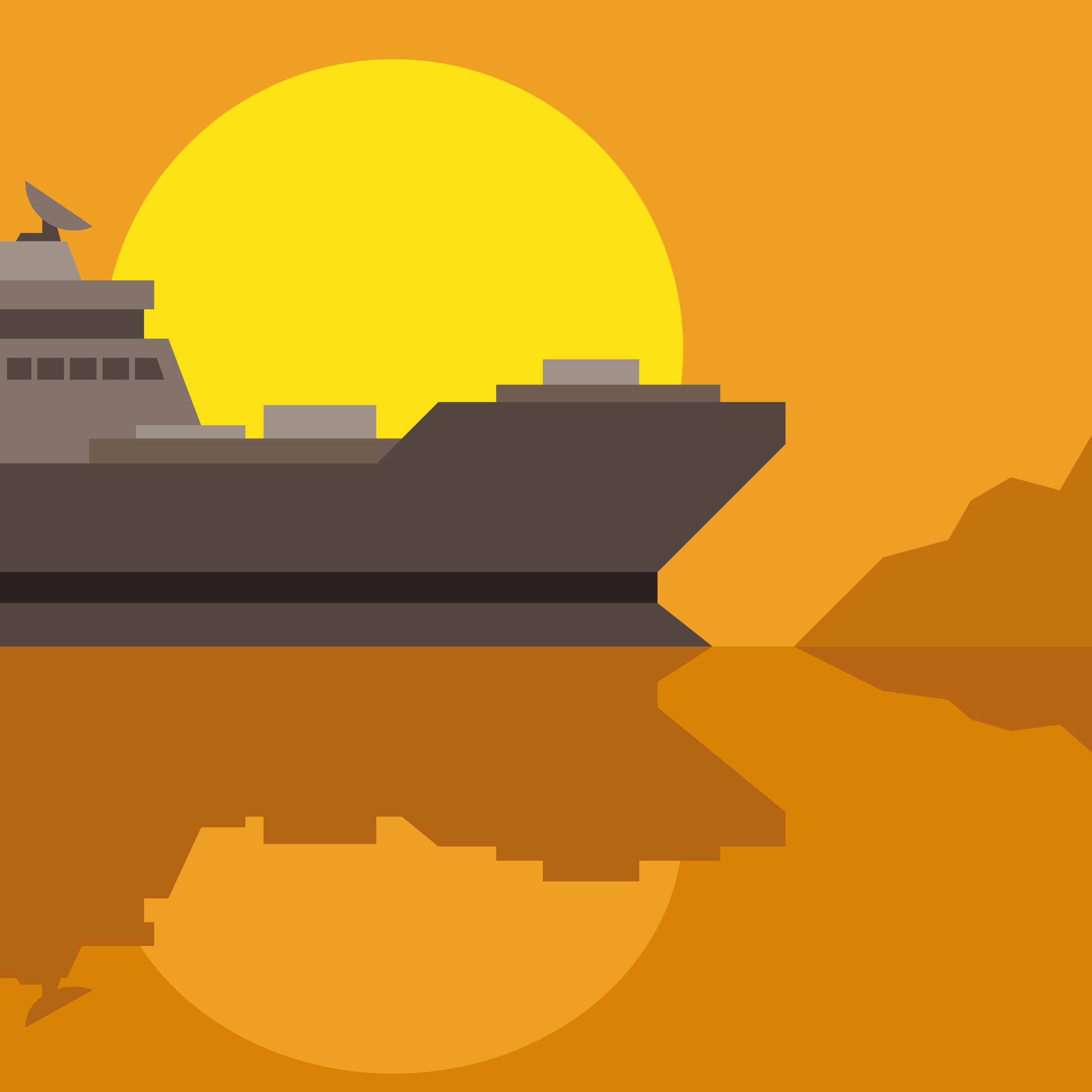 海上日落的轮船插图0
