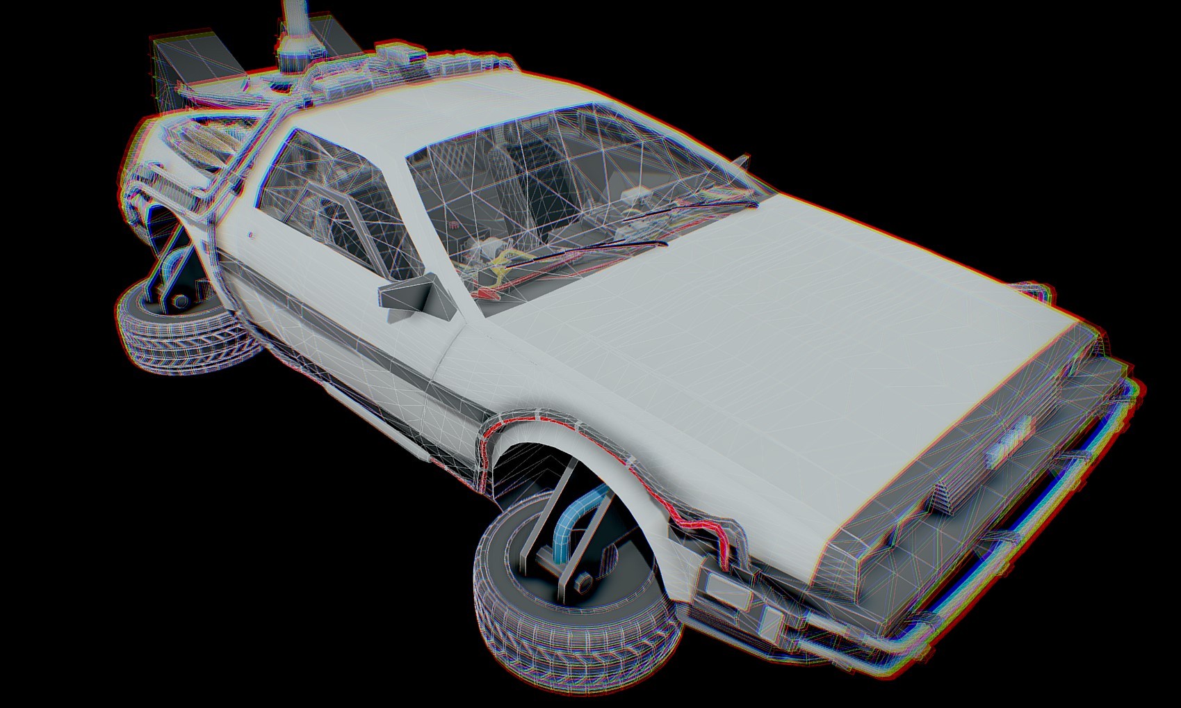 科幻飞车3d模型1