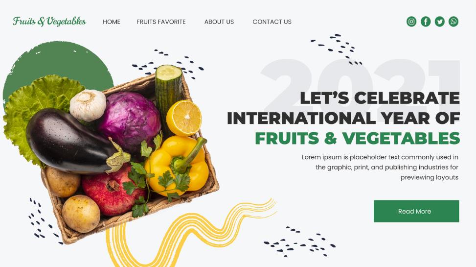 蔬菜瓜果网站模板0