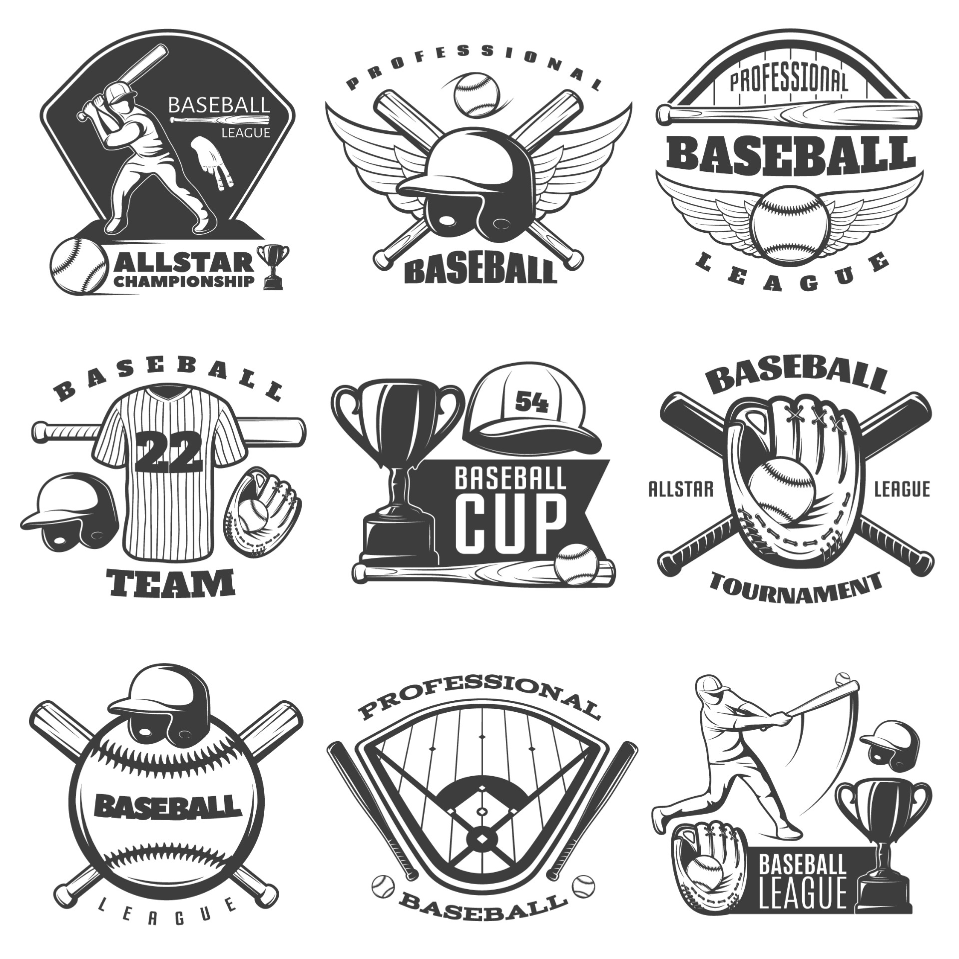 棒球体育运动logo0