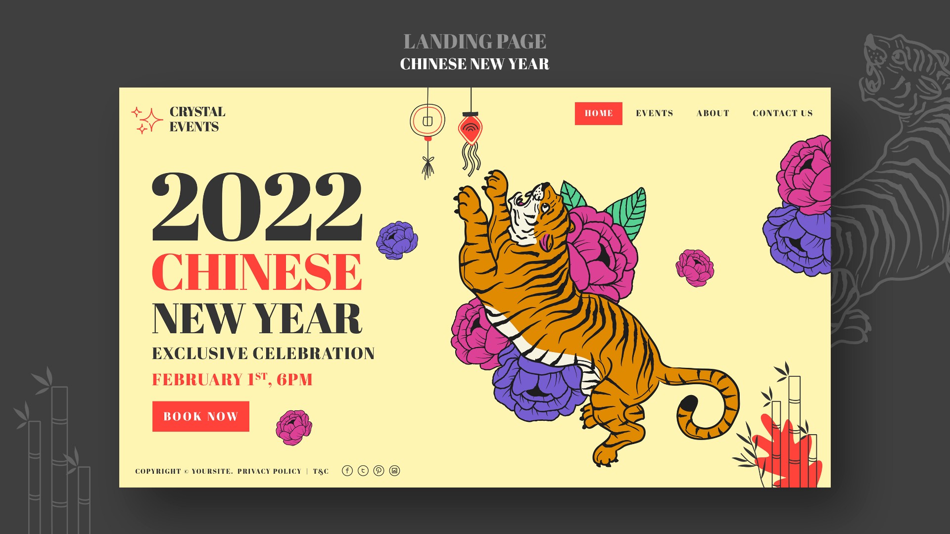 中国新年登陆页面模板0
