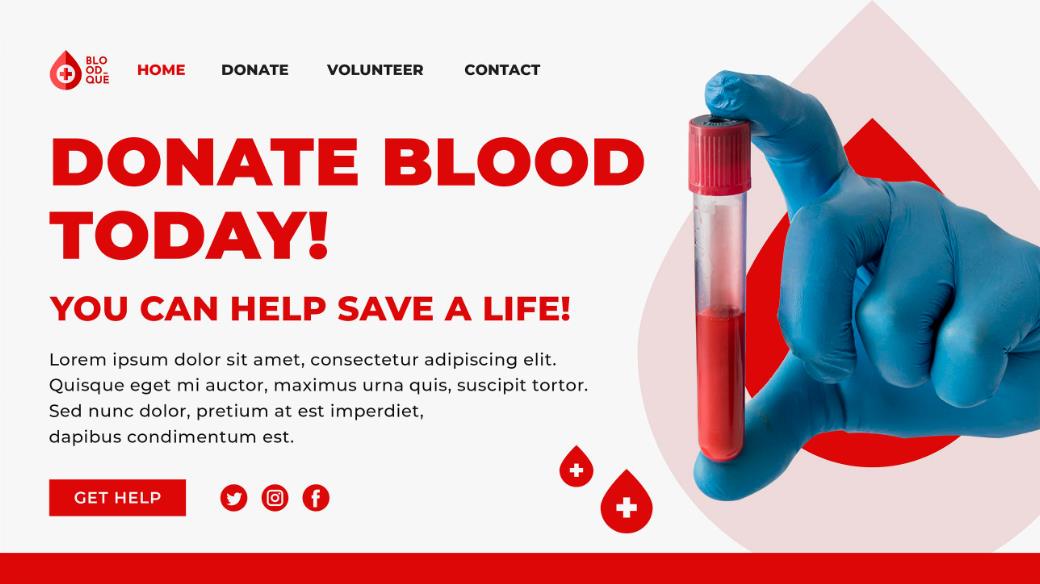 献血医疗网页模板0