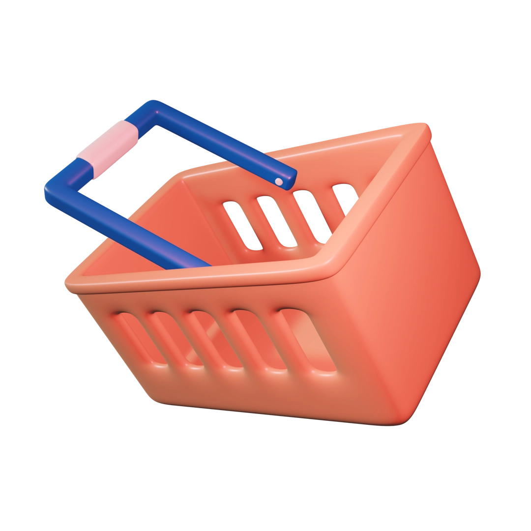 购物篮3D插图0