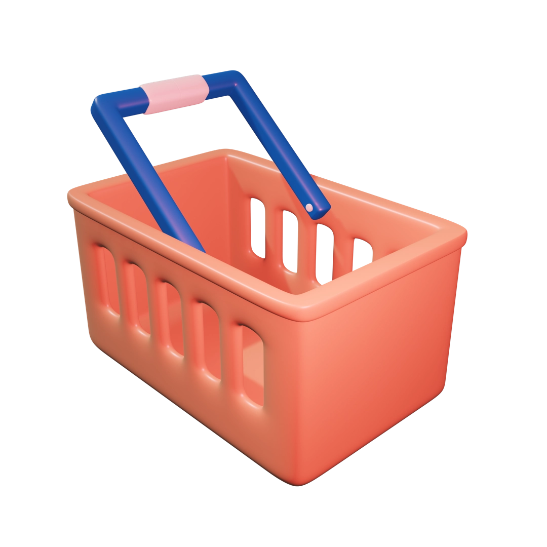 购物篮3D插图2