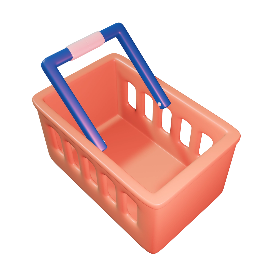 购物篮3D插图1
