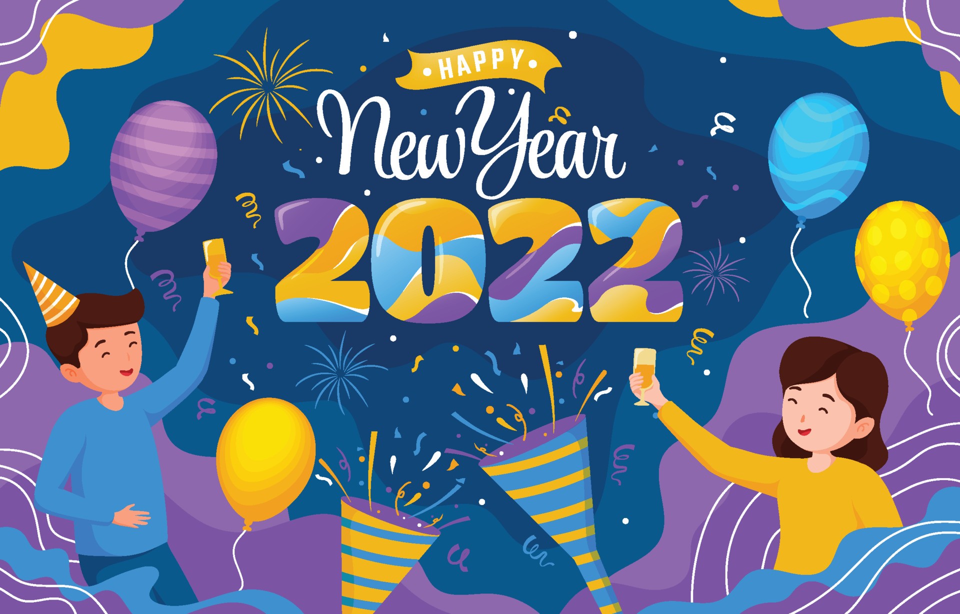 2022年新年快乐设计插图0