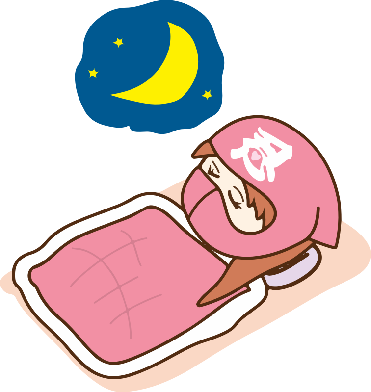 睡觉的粉红忍者插图0