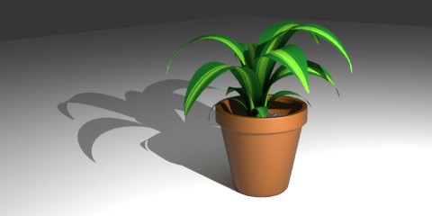 绿植花盆3d模型0