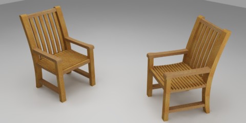 中式木椅模型0