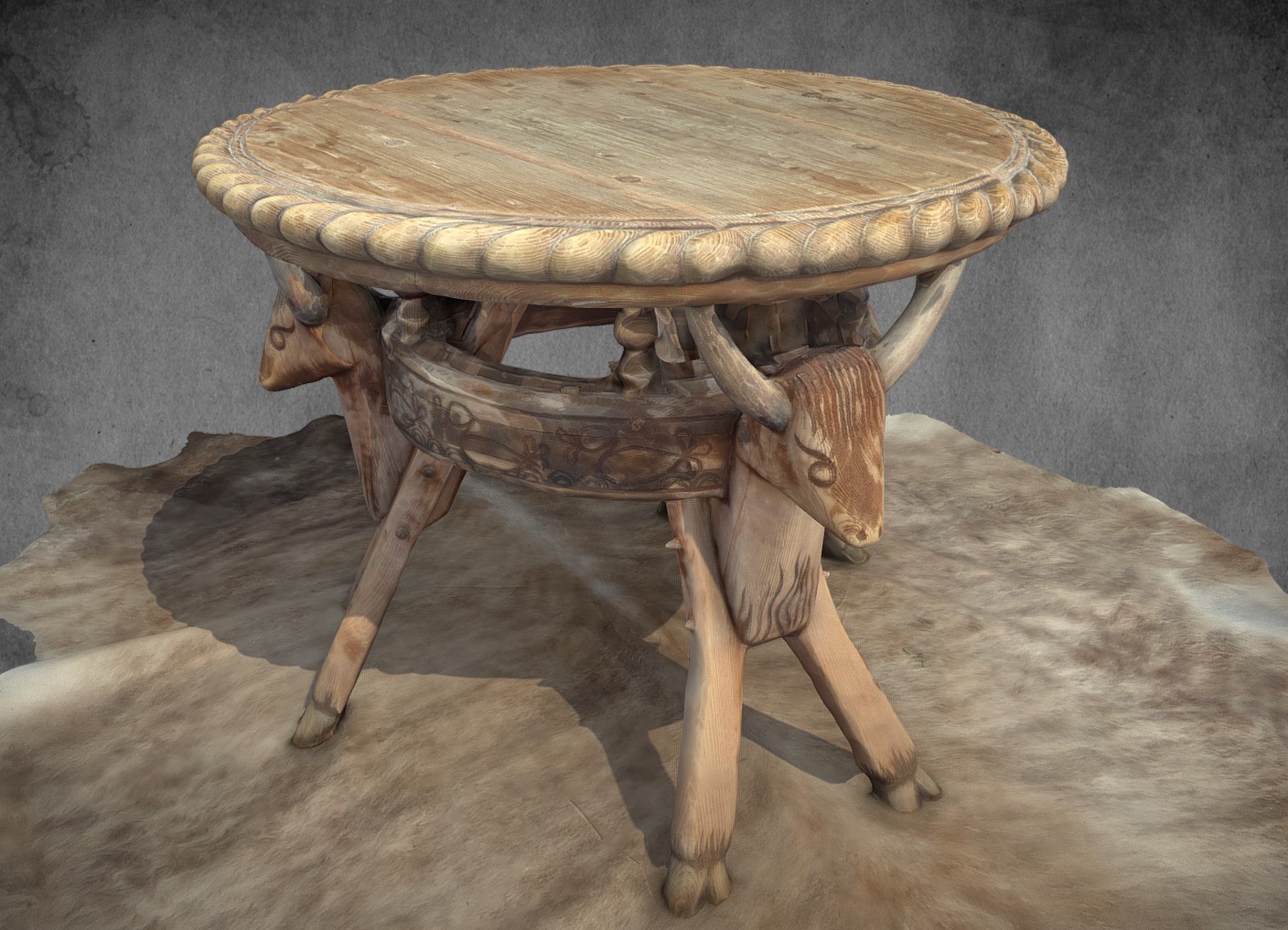 木质桌子模型0