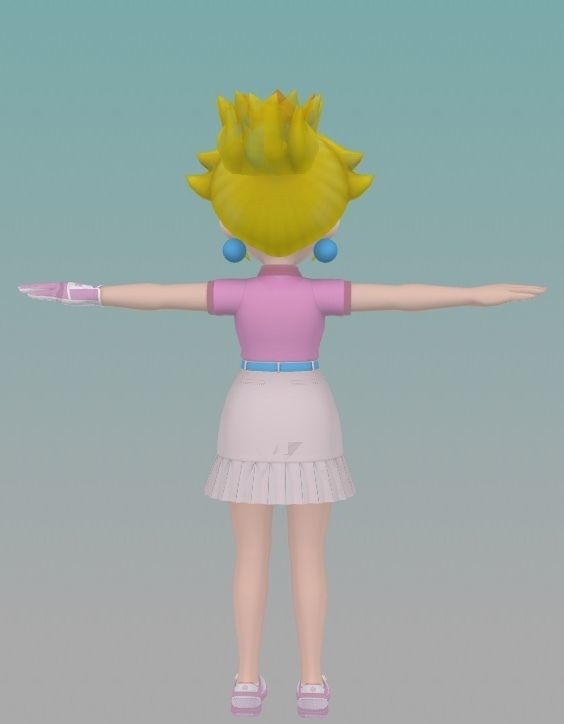 超级马里奥桃子公主3D模型1