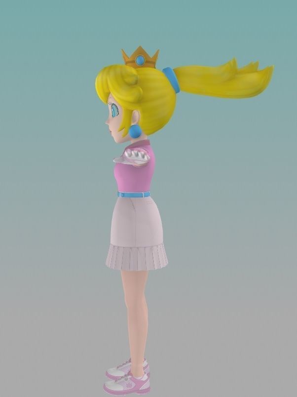 超级马里奥桃子公主3D模型0