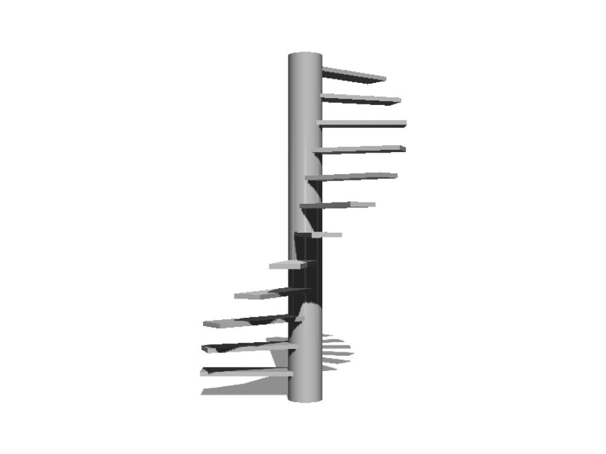 螺旋楼梯模型0
