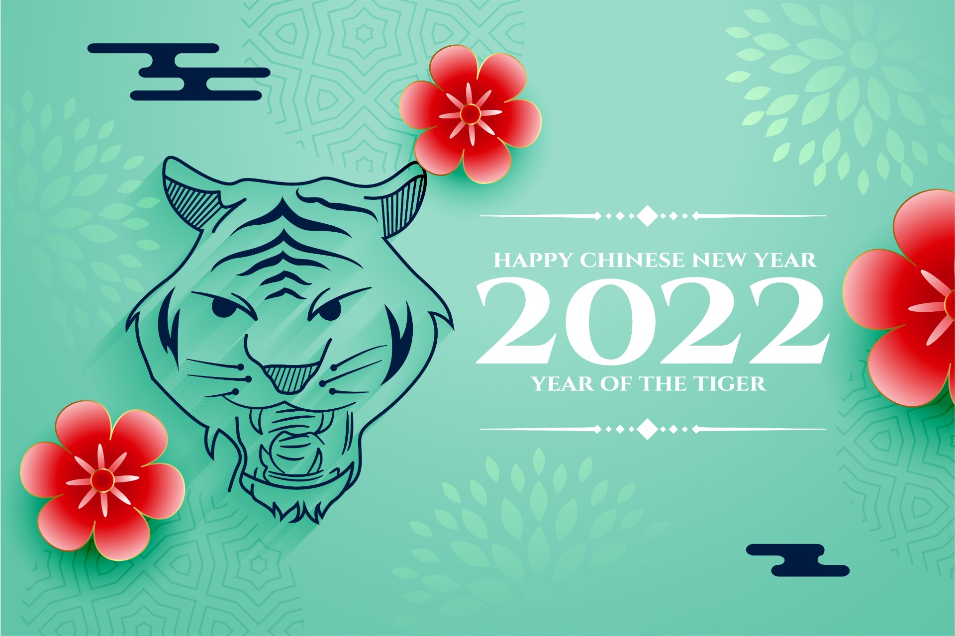 虎年2022背景插图0