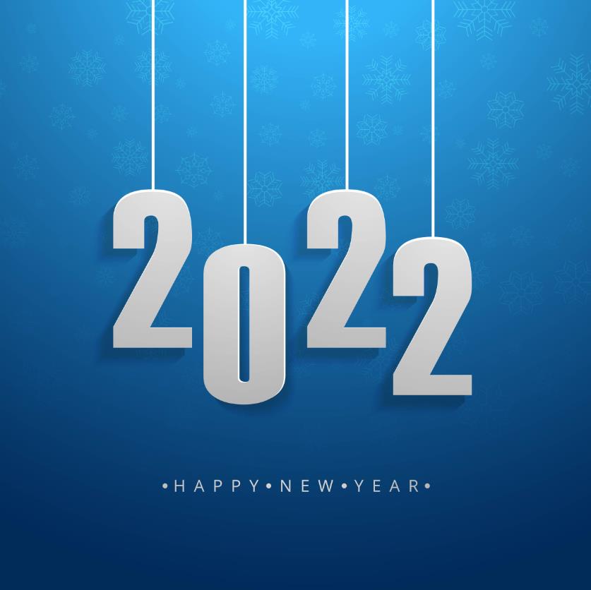 2022年新年数字背景插图0