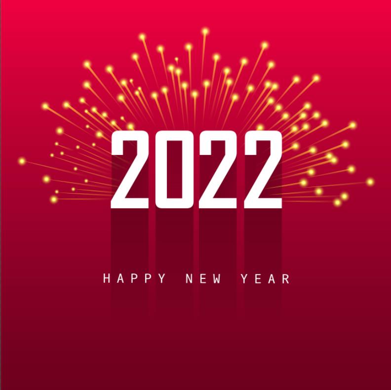2022红色新年背景插图0