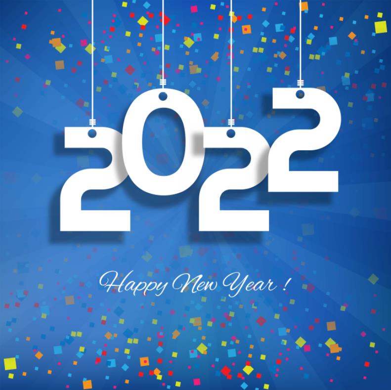 2022新年数字背景插图0