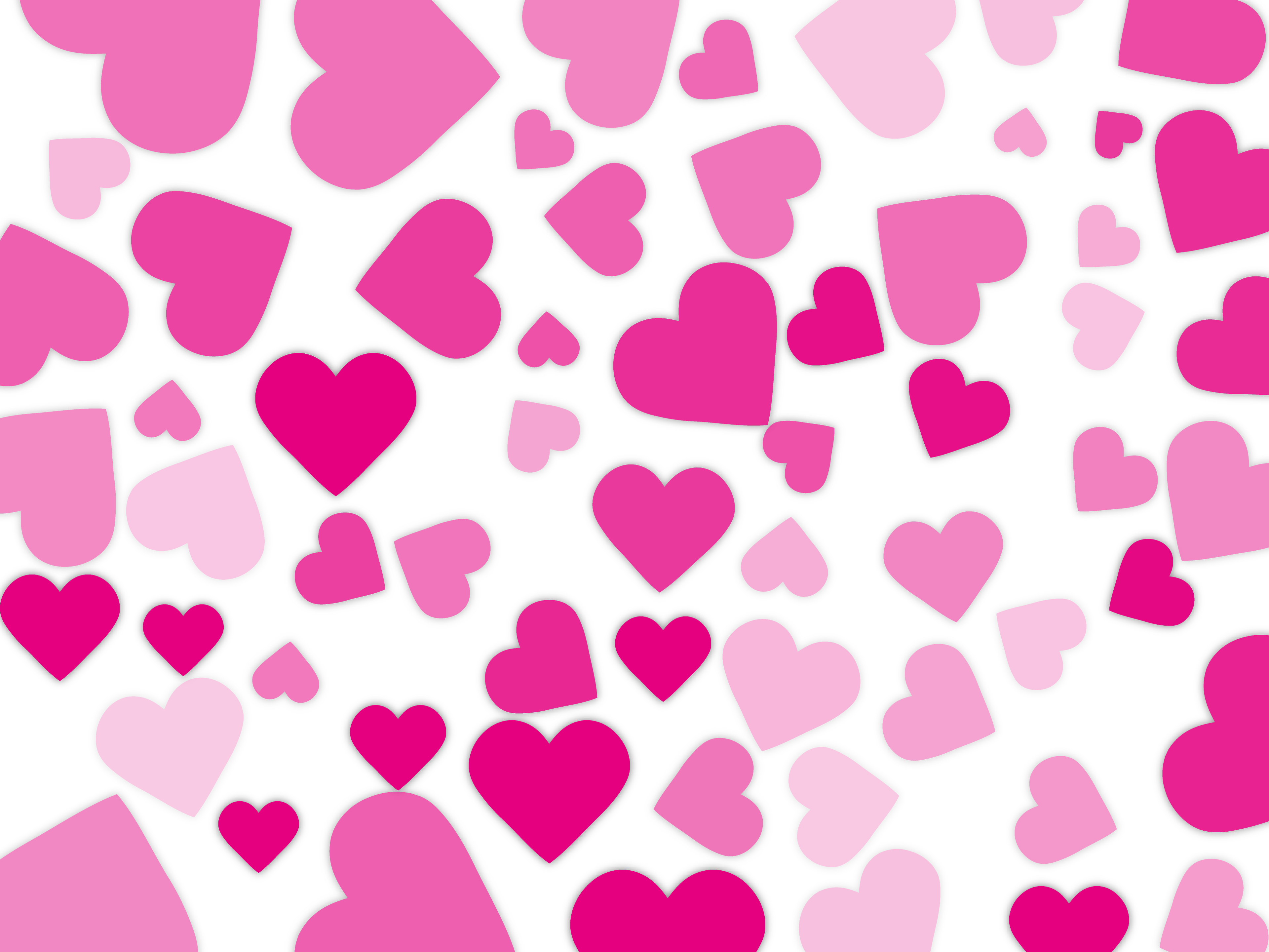 粉色爱心的背景壁纸插图0