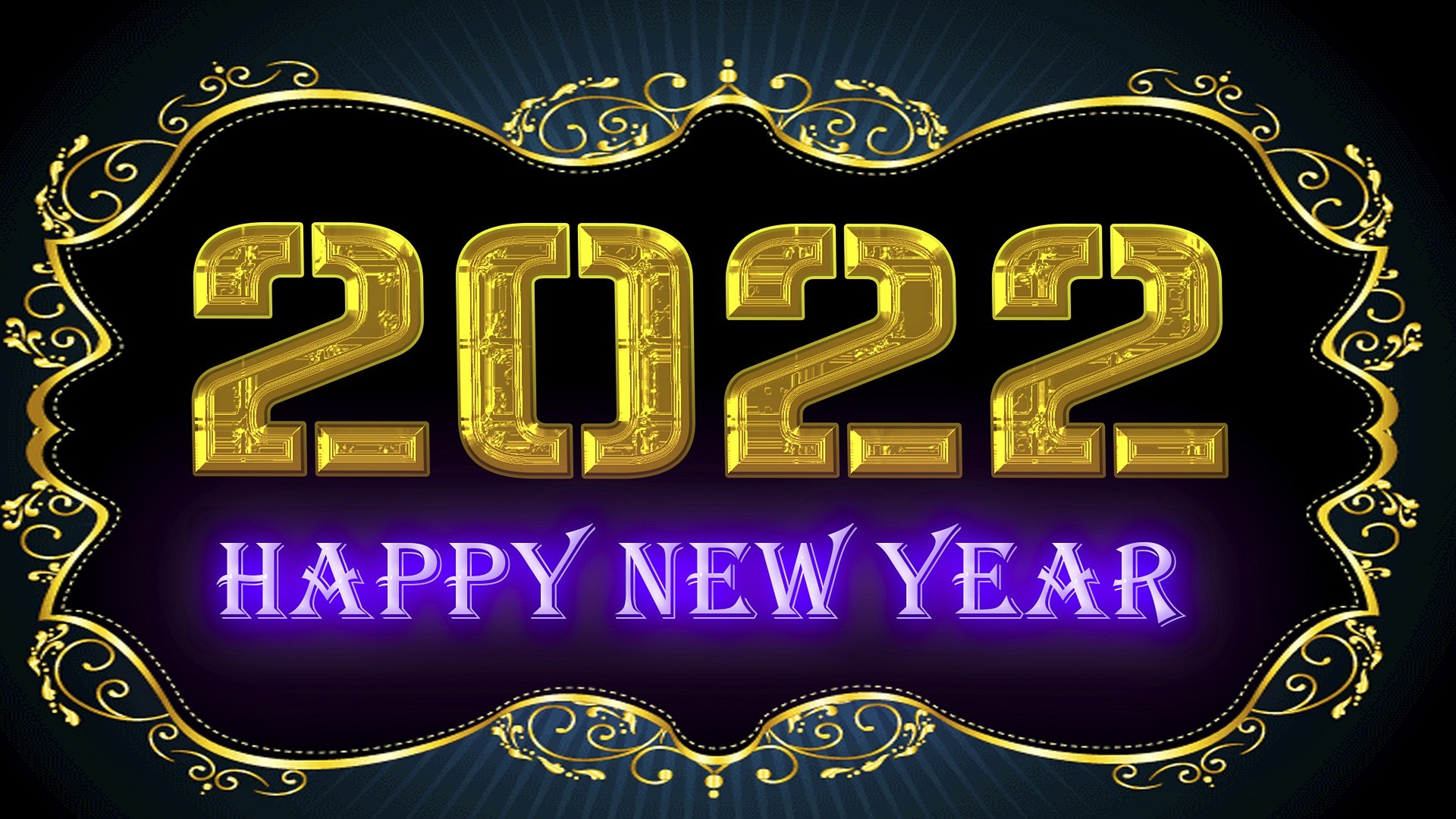 2022新年立体背景插图0