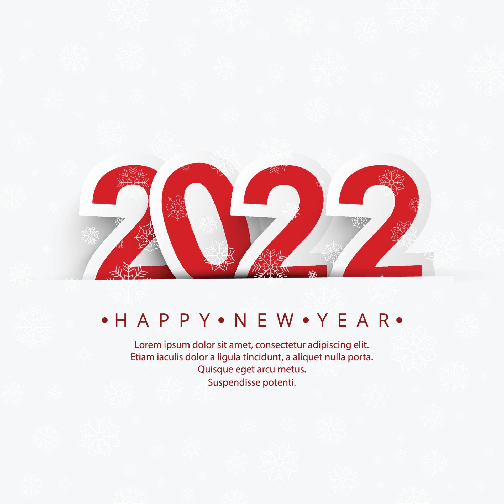 2022年新年快乐假期背景插图0