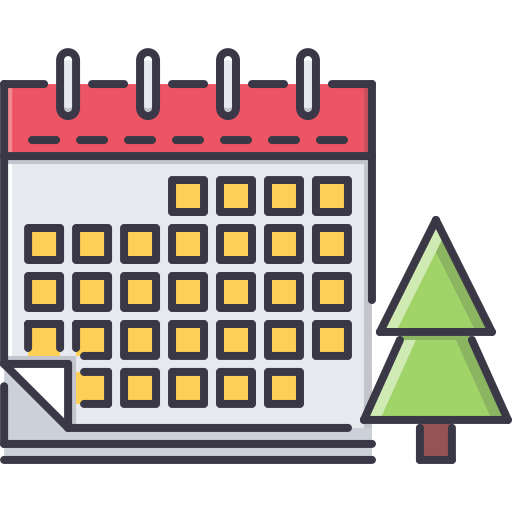 圣诞树日历图标0