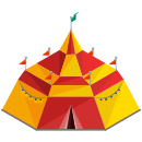 马戏团帐篷图标0