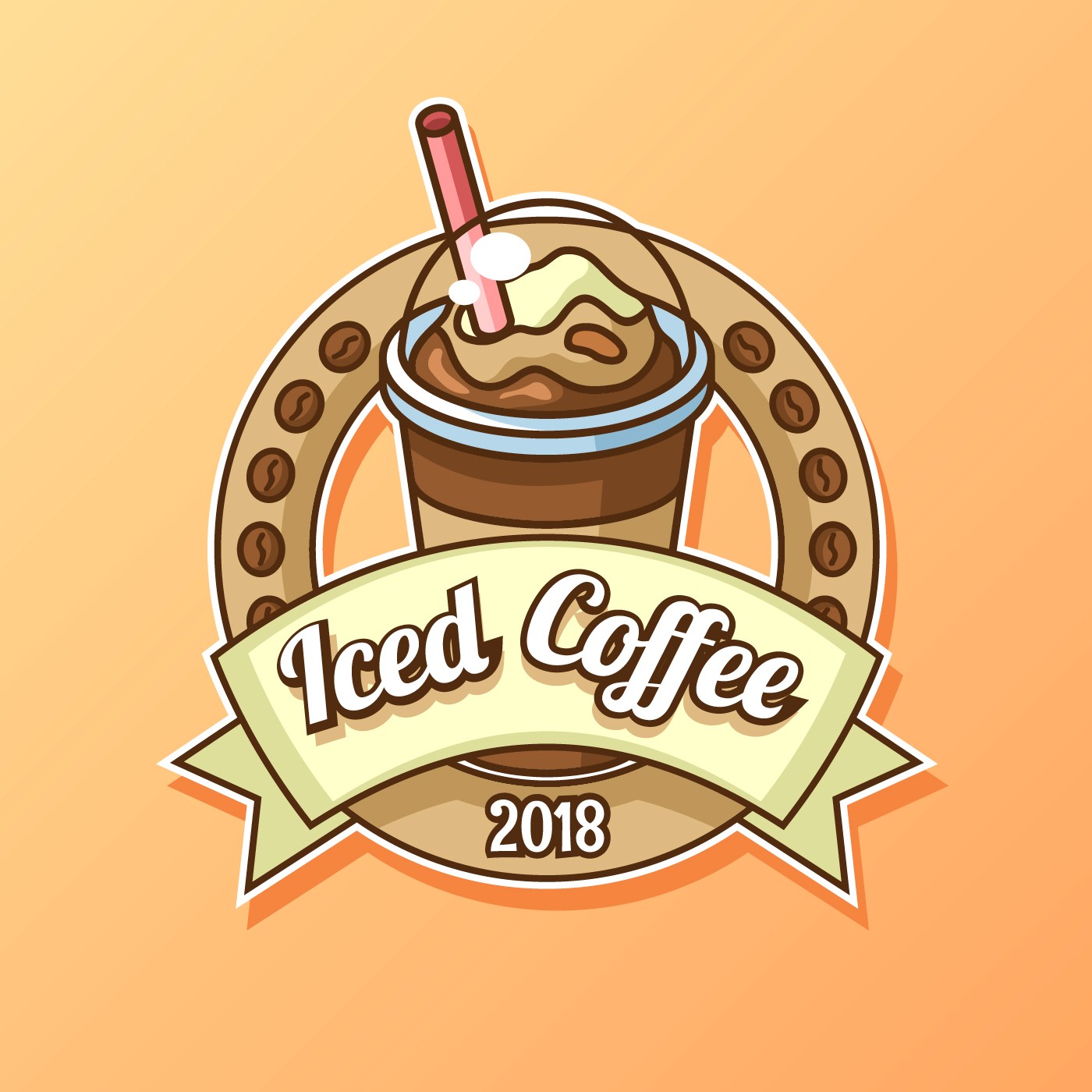 冰咖啡标志logo0