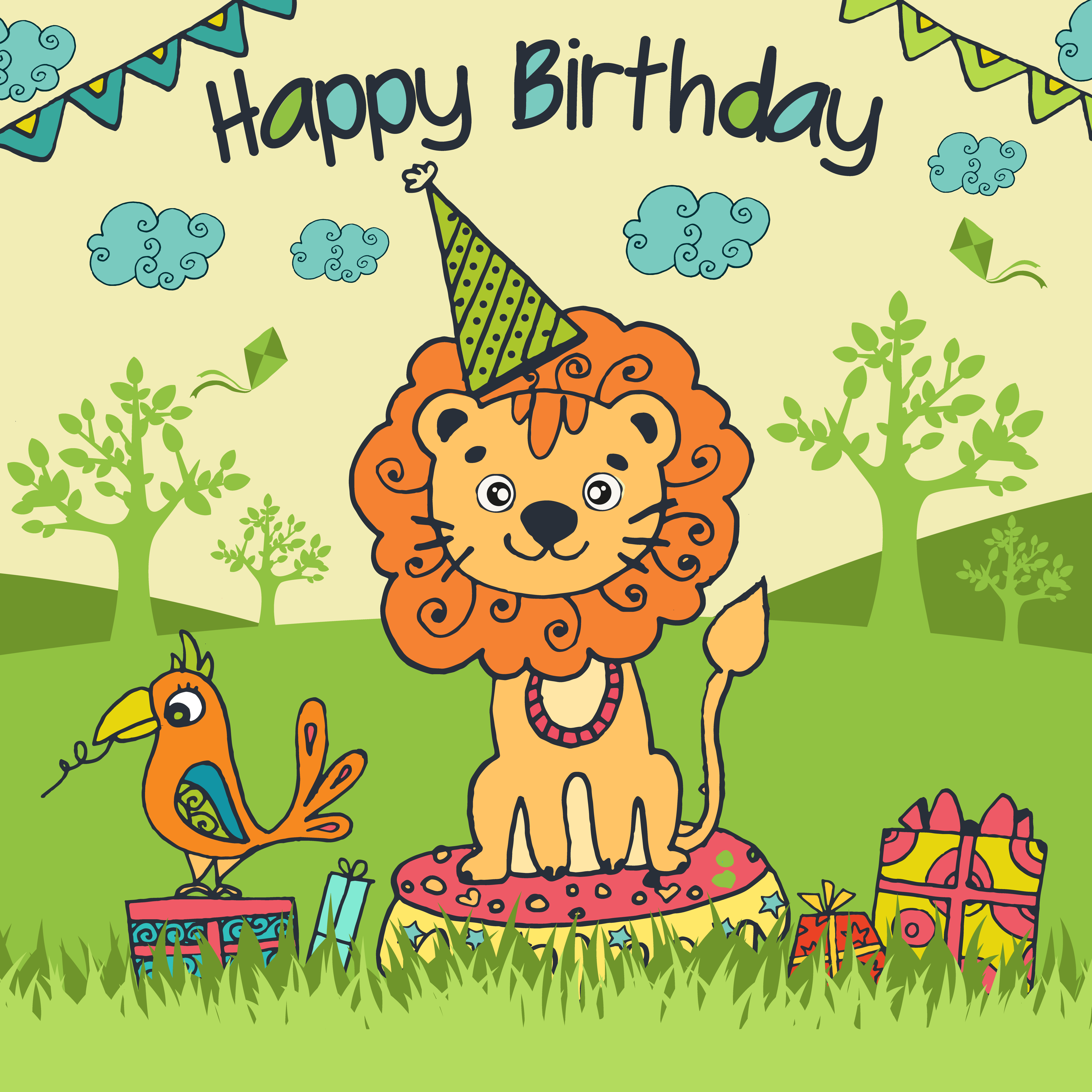 生日快乐狮子插图0