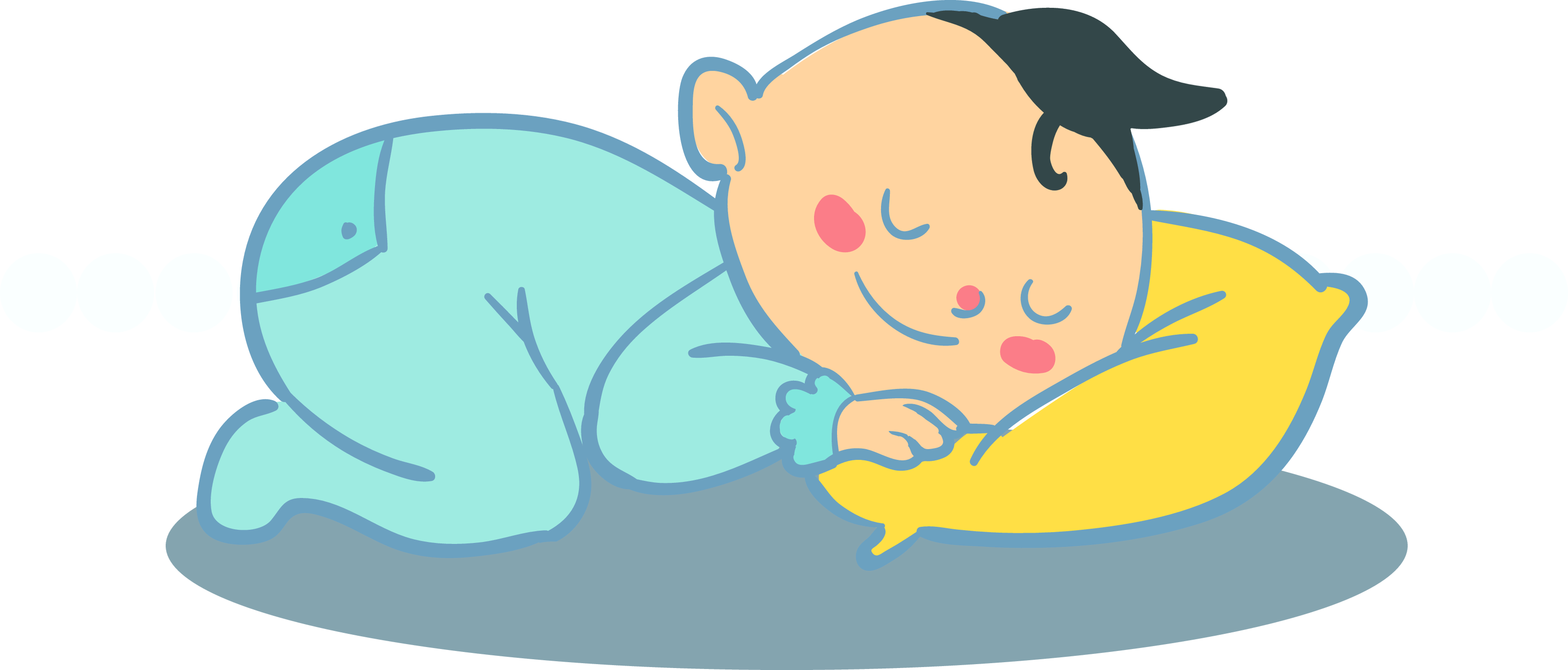 卡通可爱婴儿睡觉模板免费下载_eps格式_650像素_编号41027039-千图网