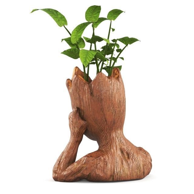 格鲁特盆栽雕塑模型2