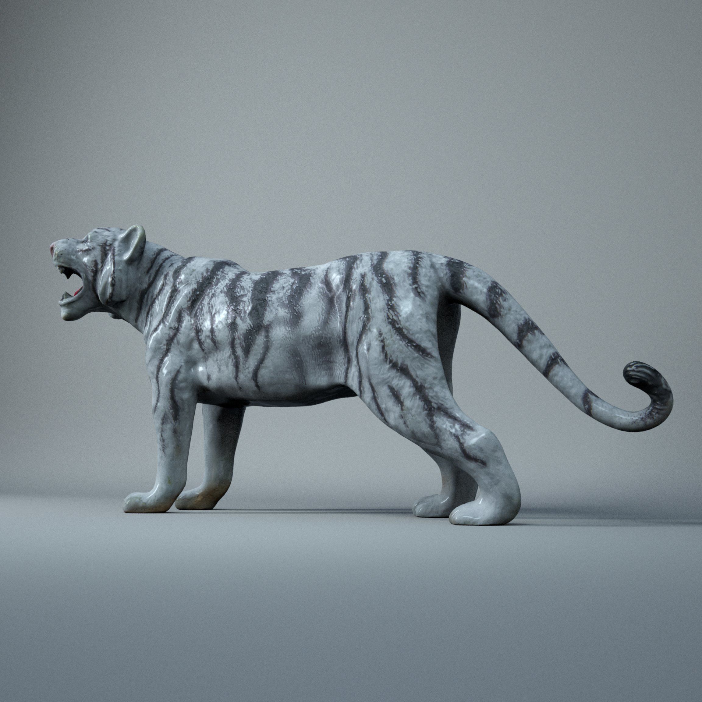 白虎3D模型3