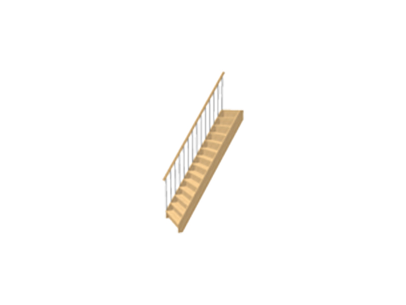微型实木楼梯3d模型0