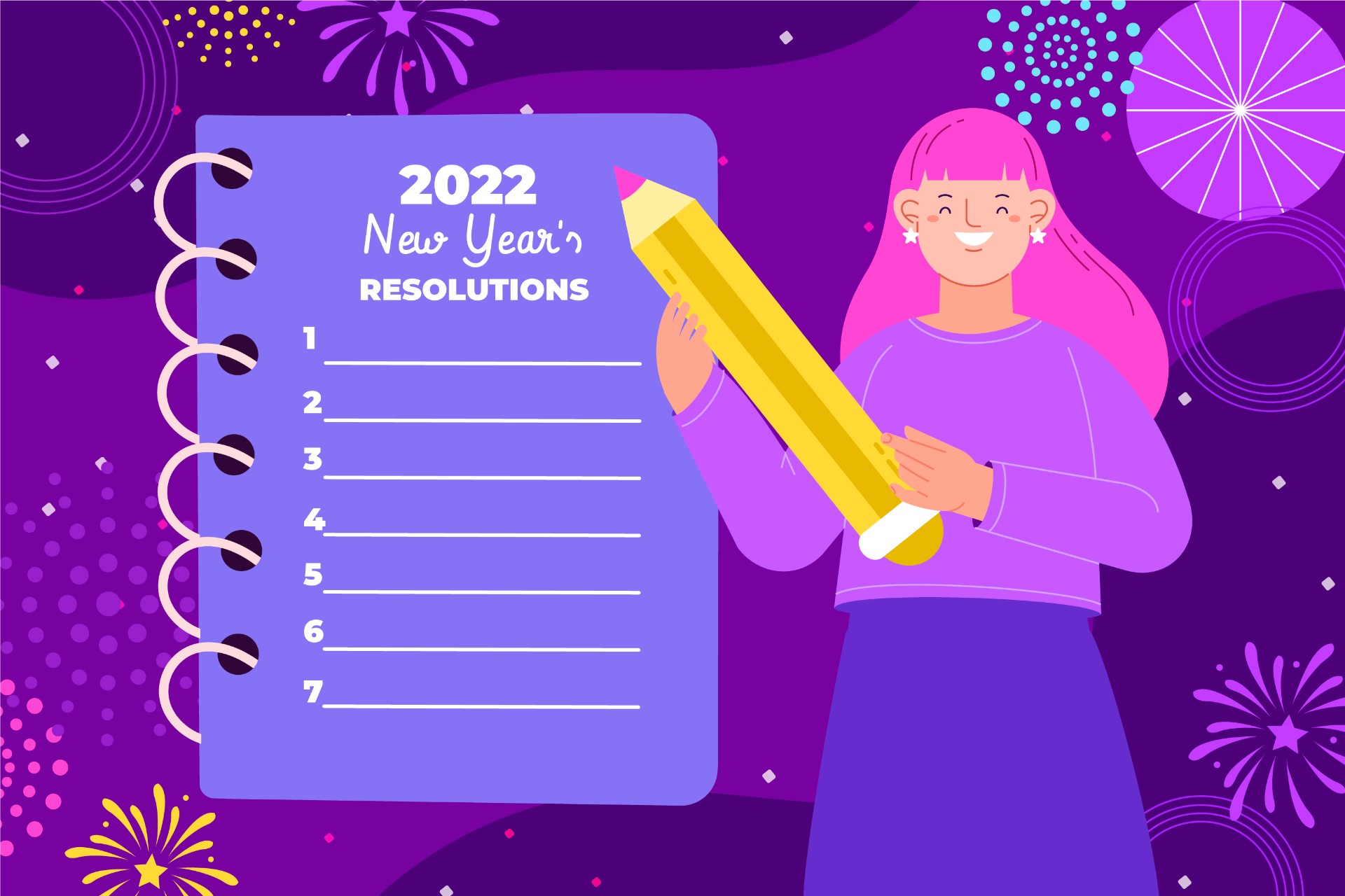 2022新年计划清单背景插图0