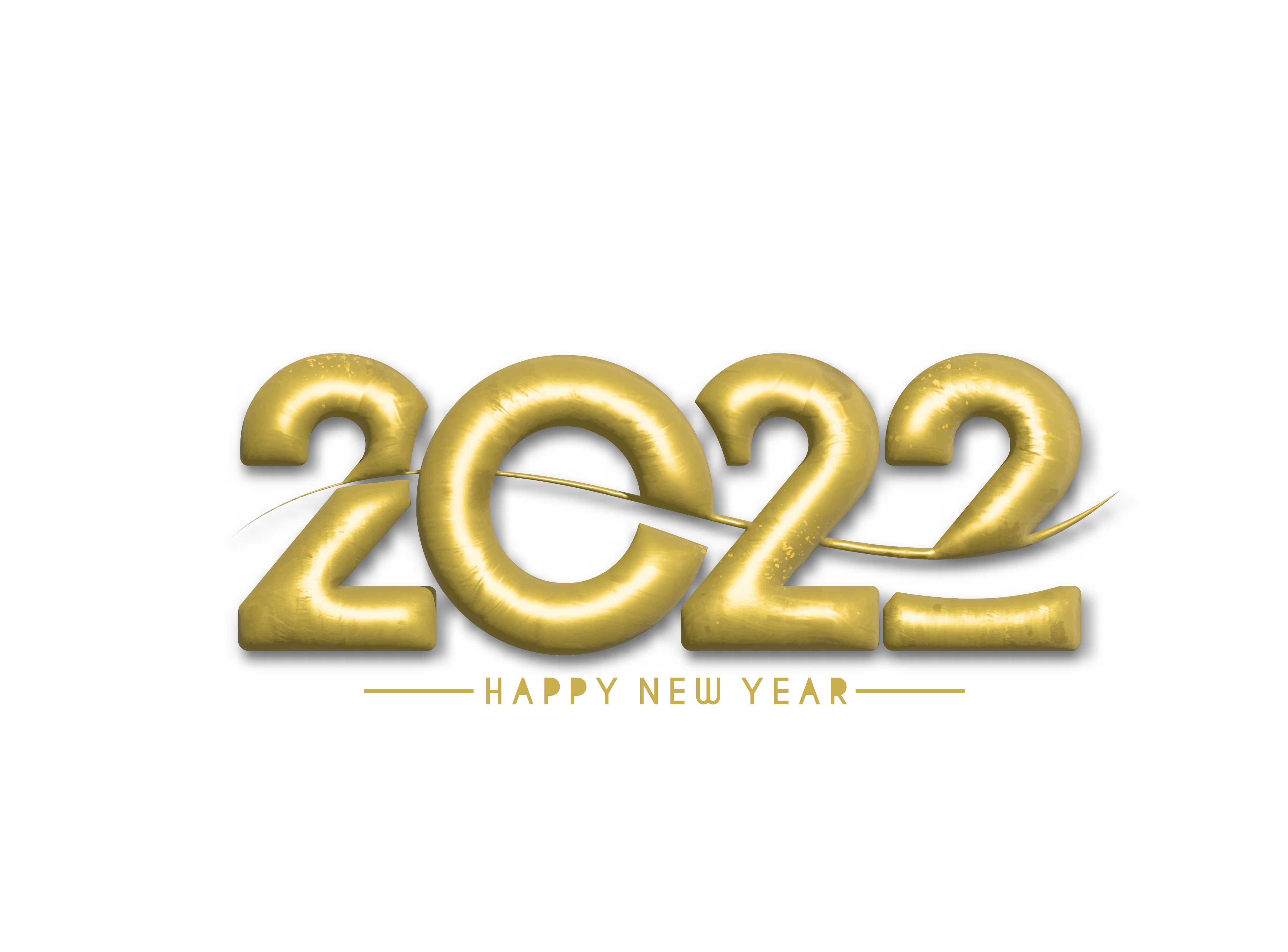 2022金色新年背景插图0