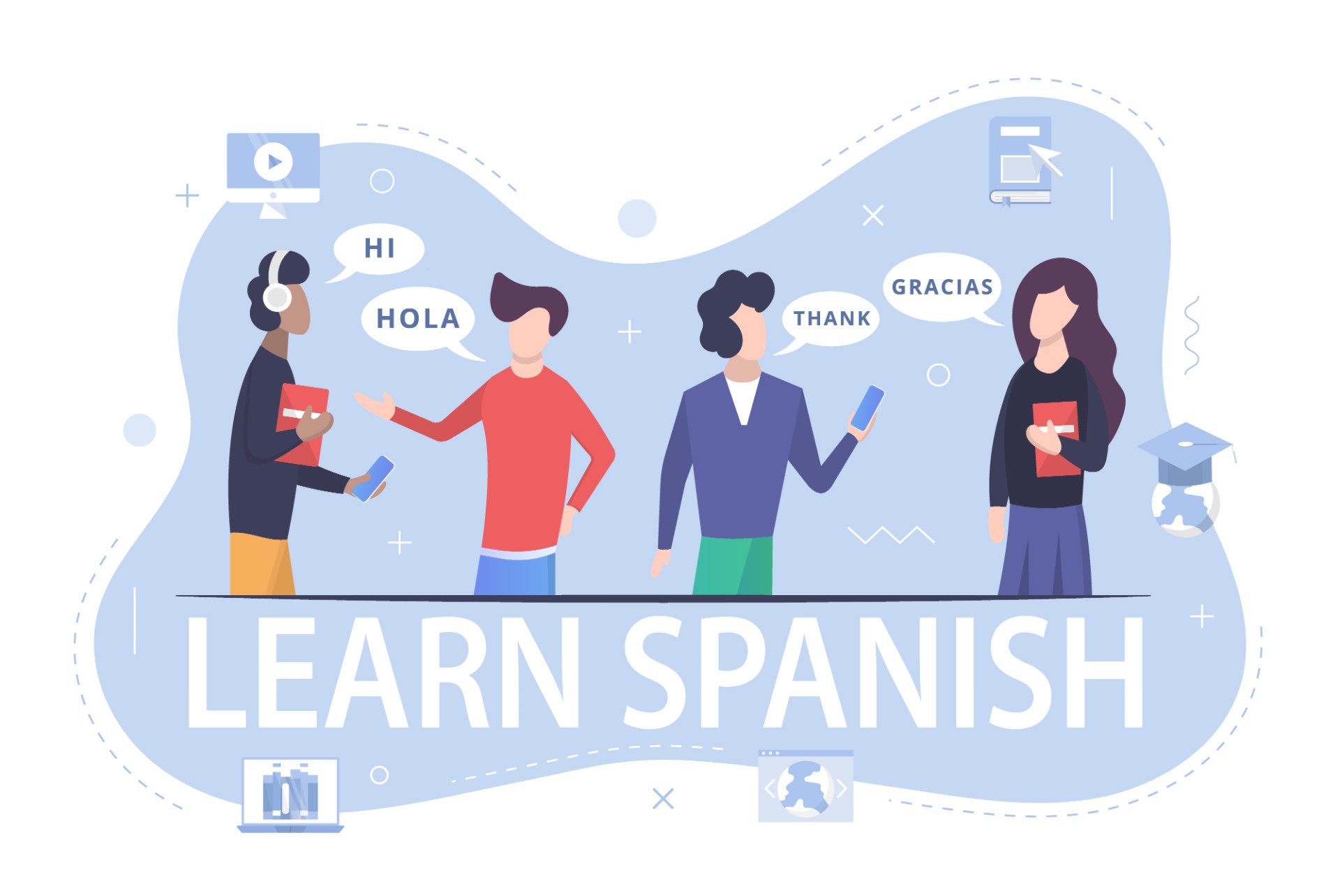 学习西班牙语插画0