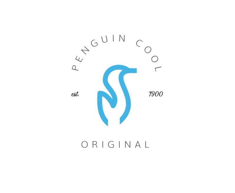 企鹅动物创意logo设计0
