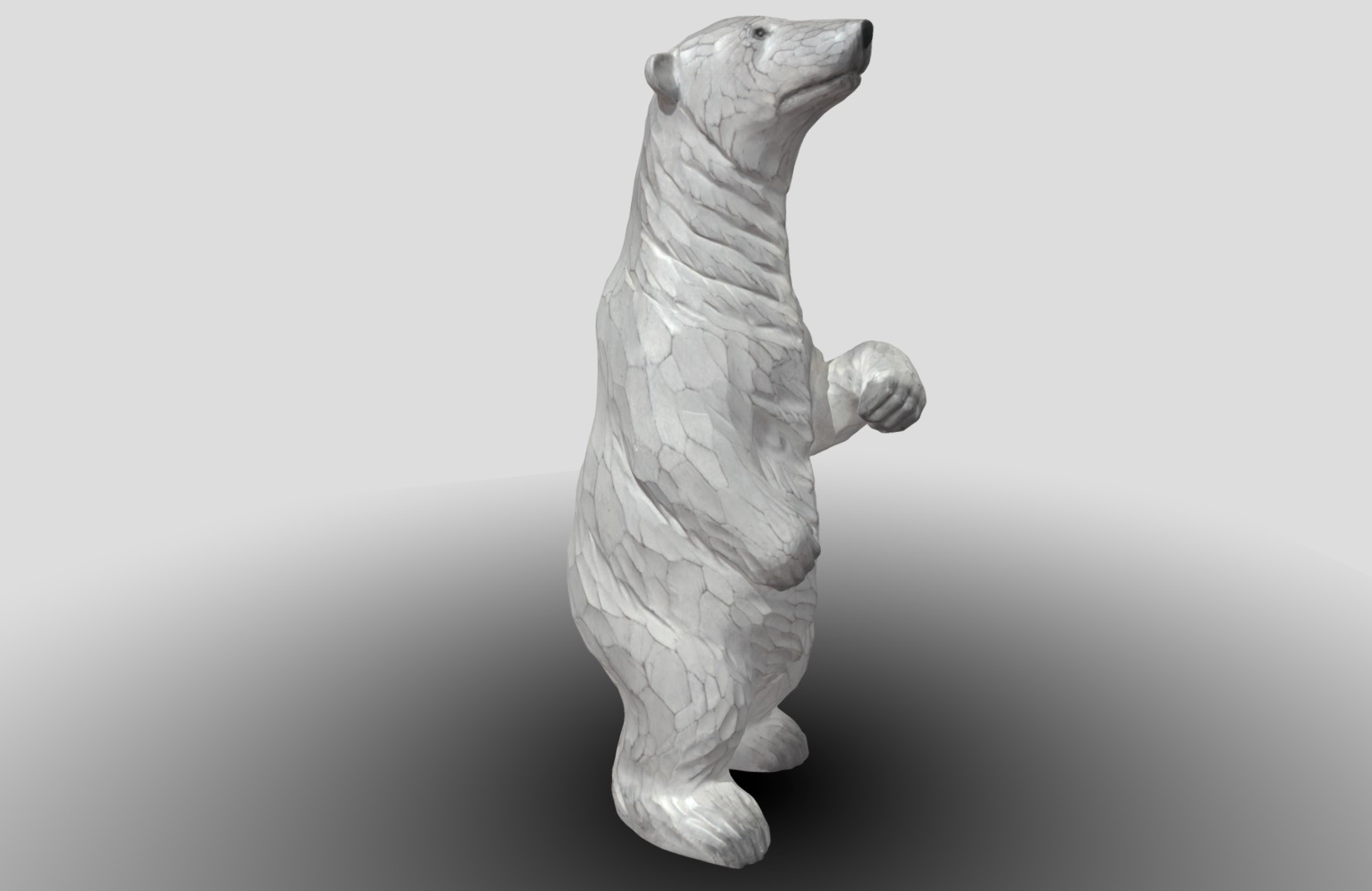 北极熊站立模型0