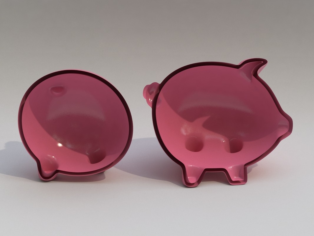 小猪存钱罐3d模型1