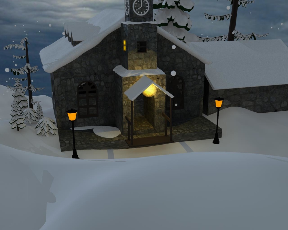 圣诞老人小屋模型3