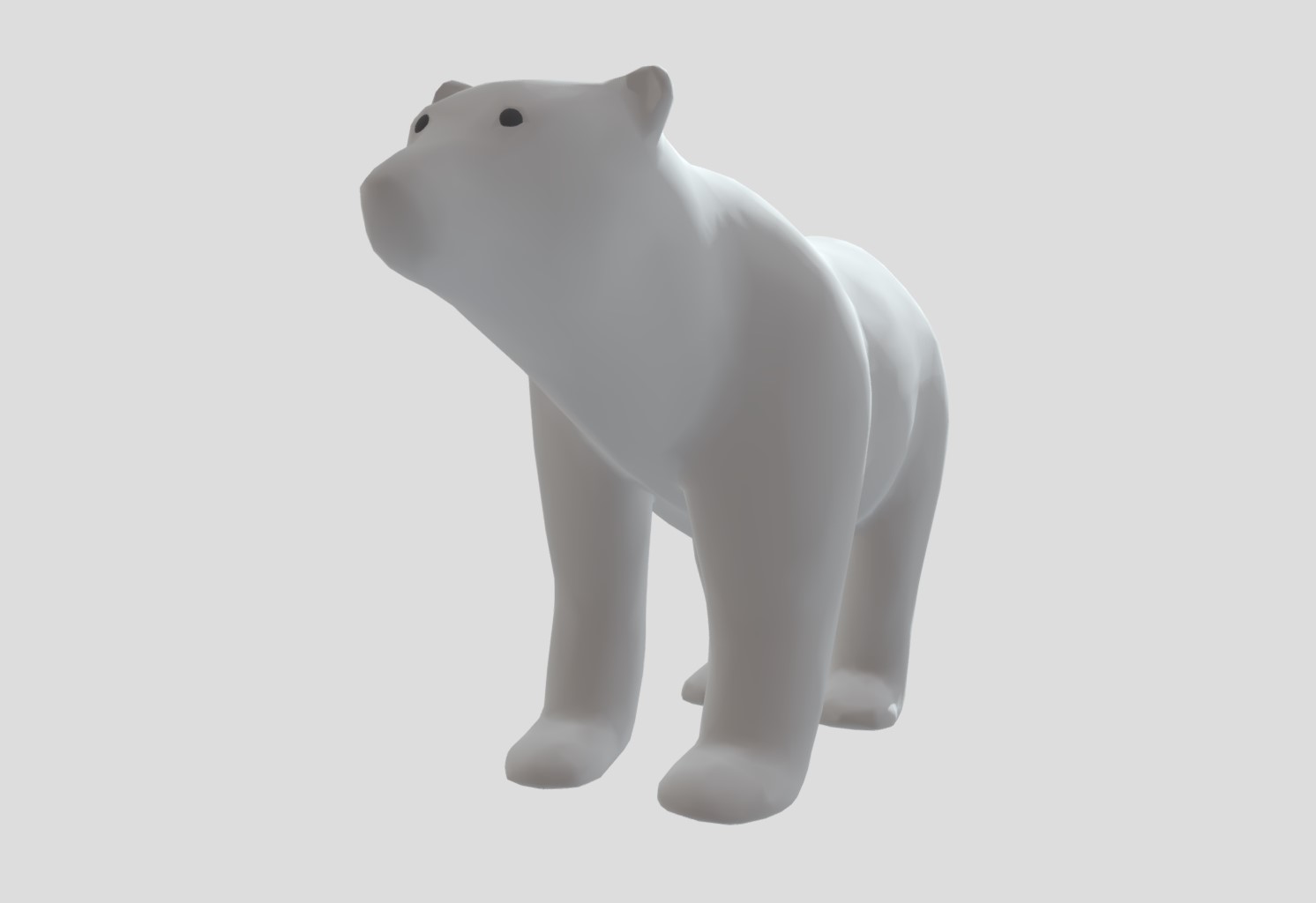 北极动物北极熊模型素材0