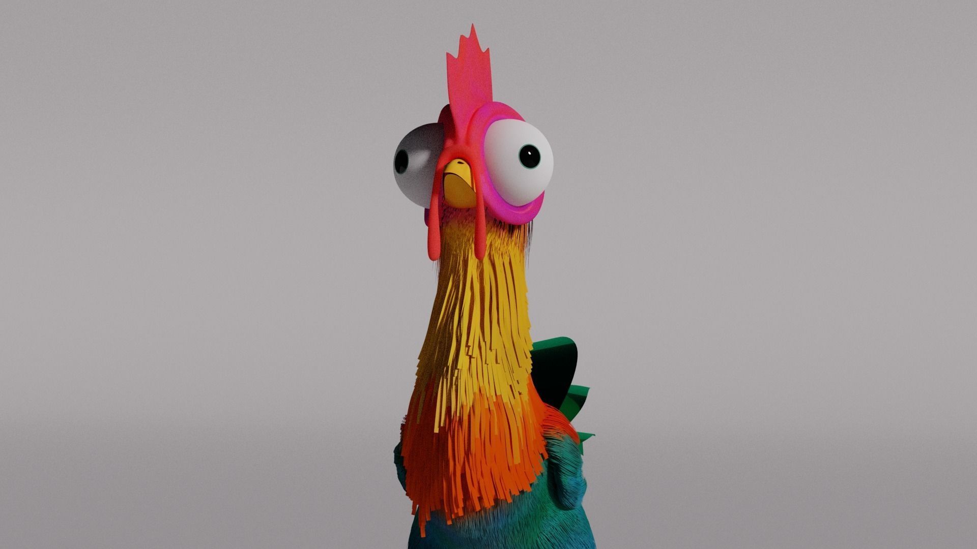 海洋奇缘的鸡3D模型1