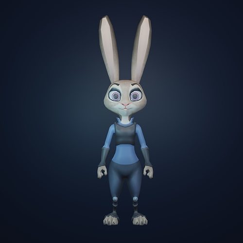 兔子警官3D模型3