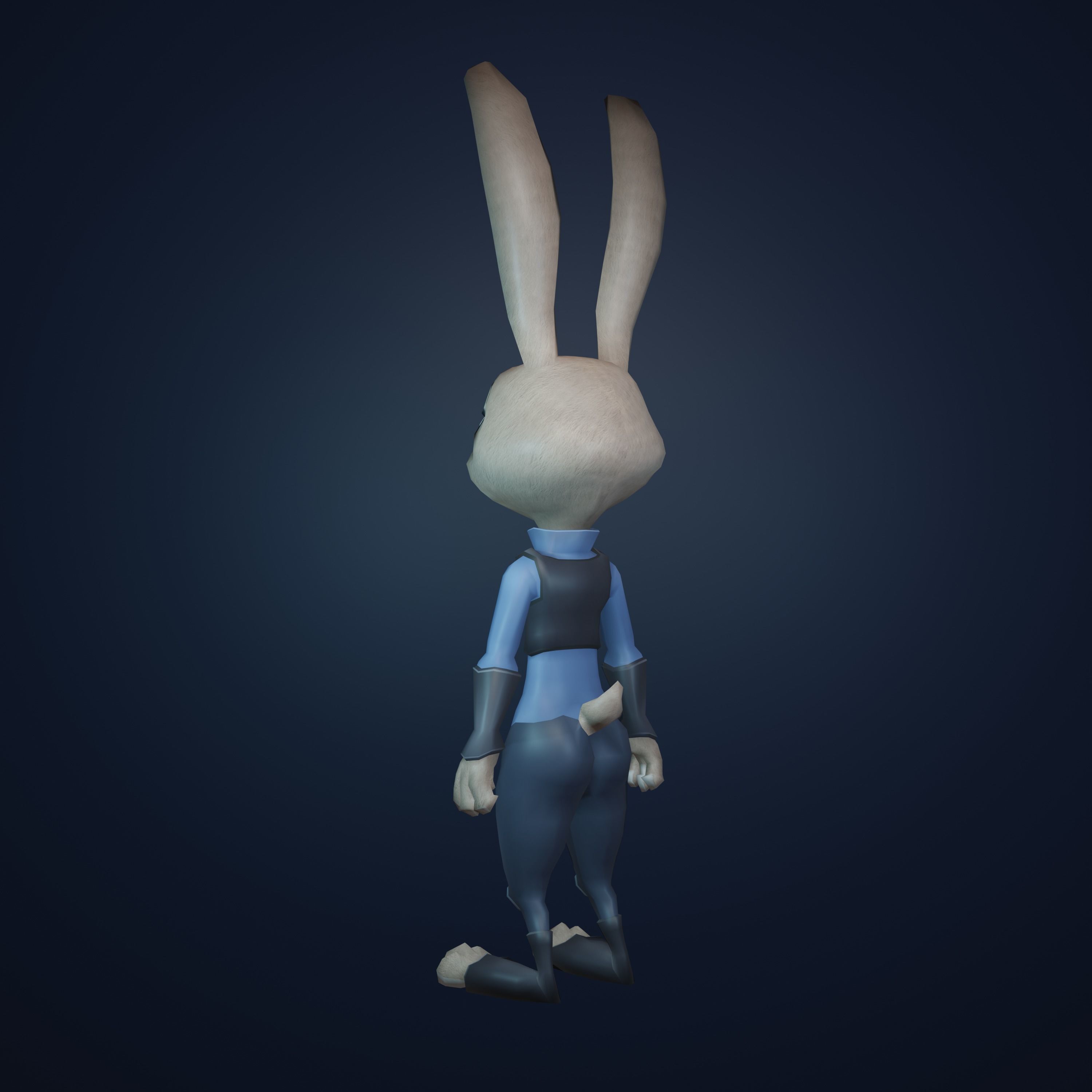 兔子警官3D模型4