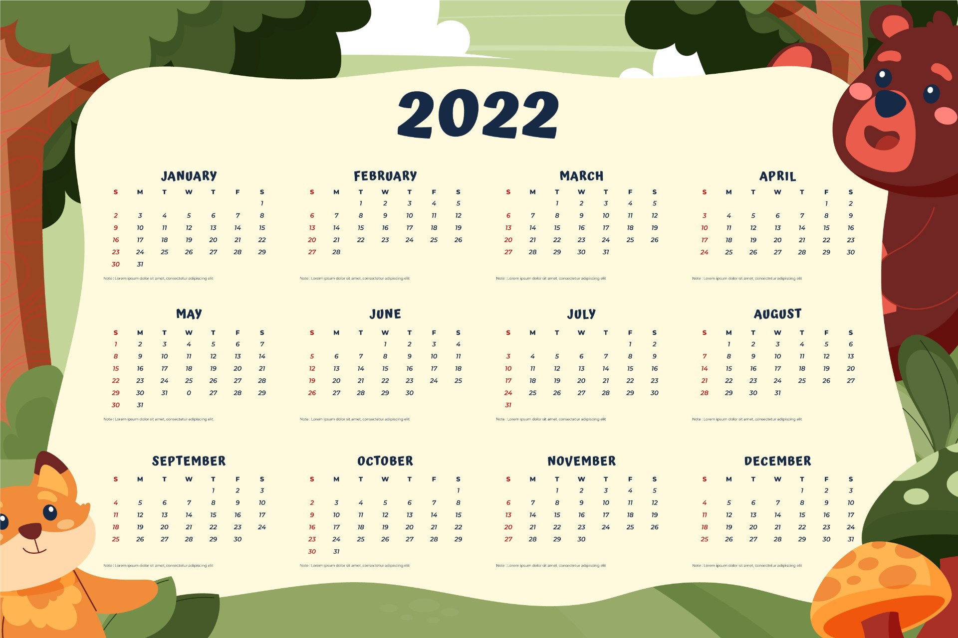 2022年日历制作三年级图片
